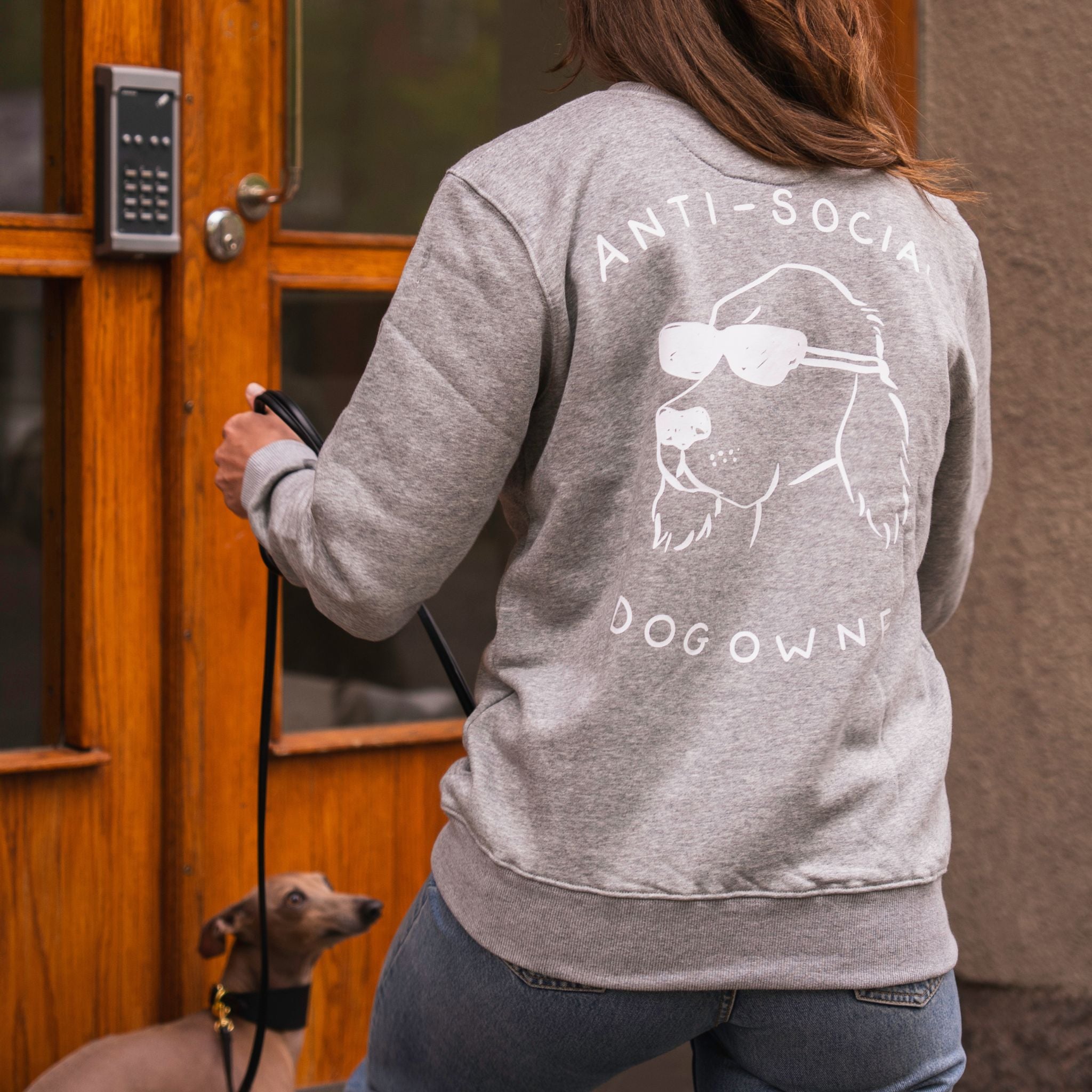 Grey Sweatshirt - Anti-Social Dog Owner