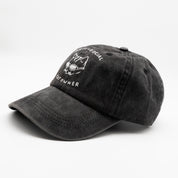 Črni denim kapa s šiltom - Logotip "Anti-Social Cat Owner" 