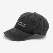 Black Denim Cap - Barks & Beer Make All Problems Disappear