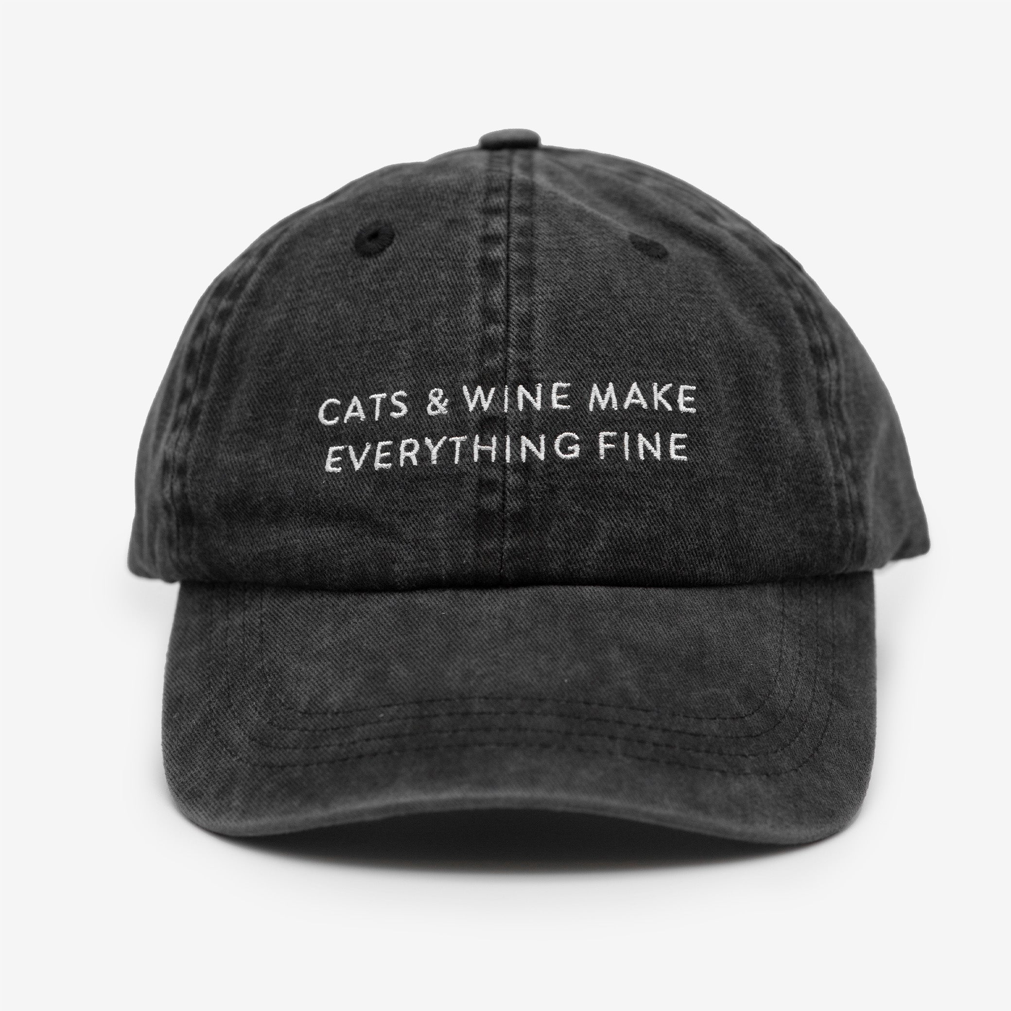 black-denim-cap-cats-and-wine-text-front.jpg