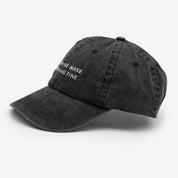 Black Denim Cap - Cats & Wine Make Everything Fine