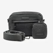 Black Denim Dog Walking Bag - Crossbody