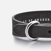 Black Denim Dog Collar Thin