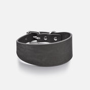 Black Denim Dog Collar Wide