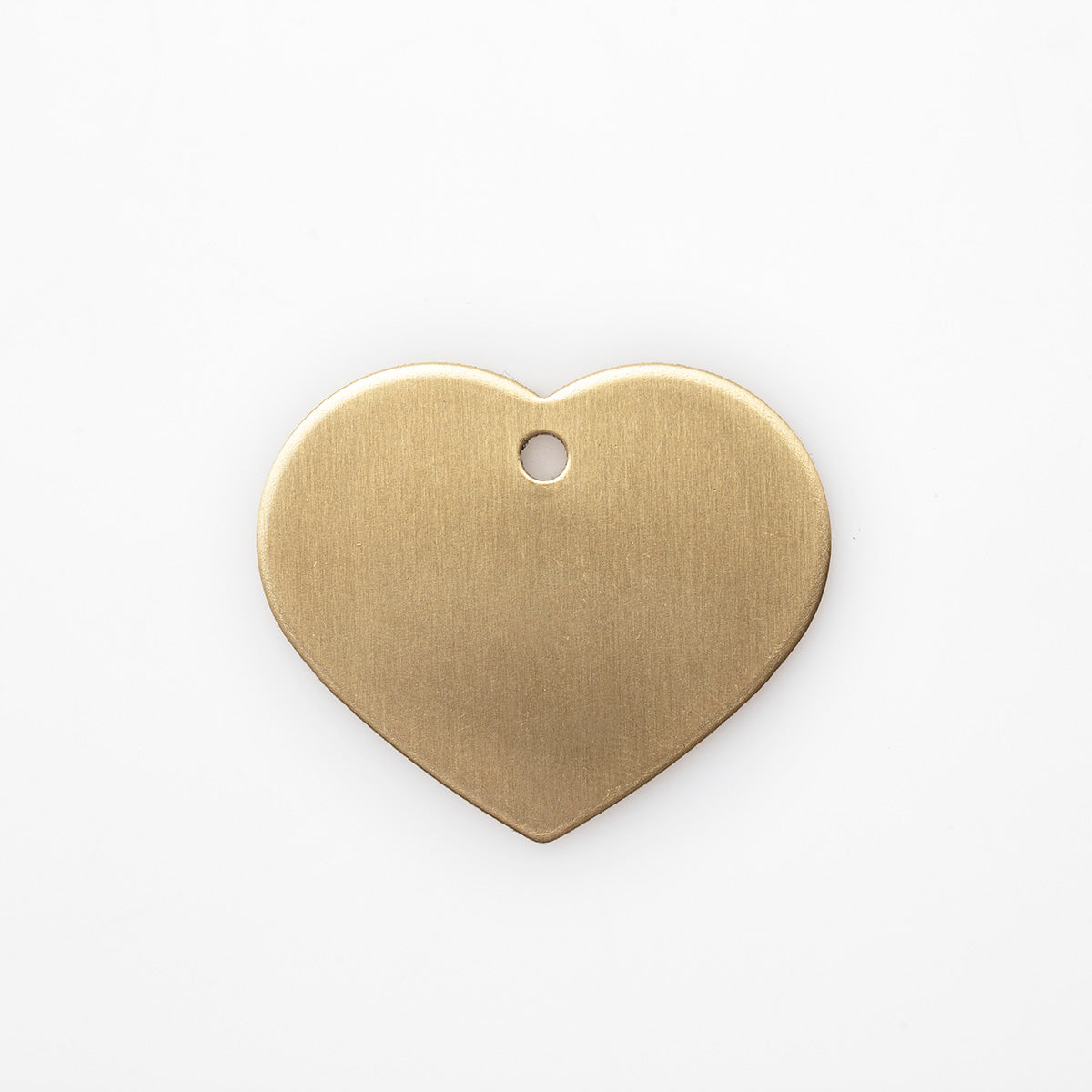 Engraved Dog Tag - Brass Heart