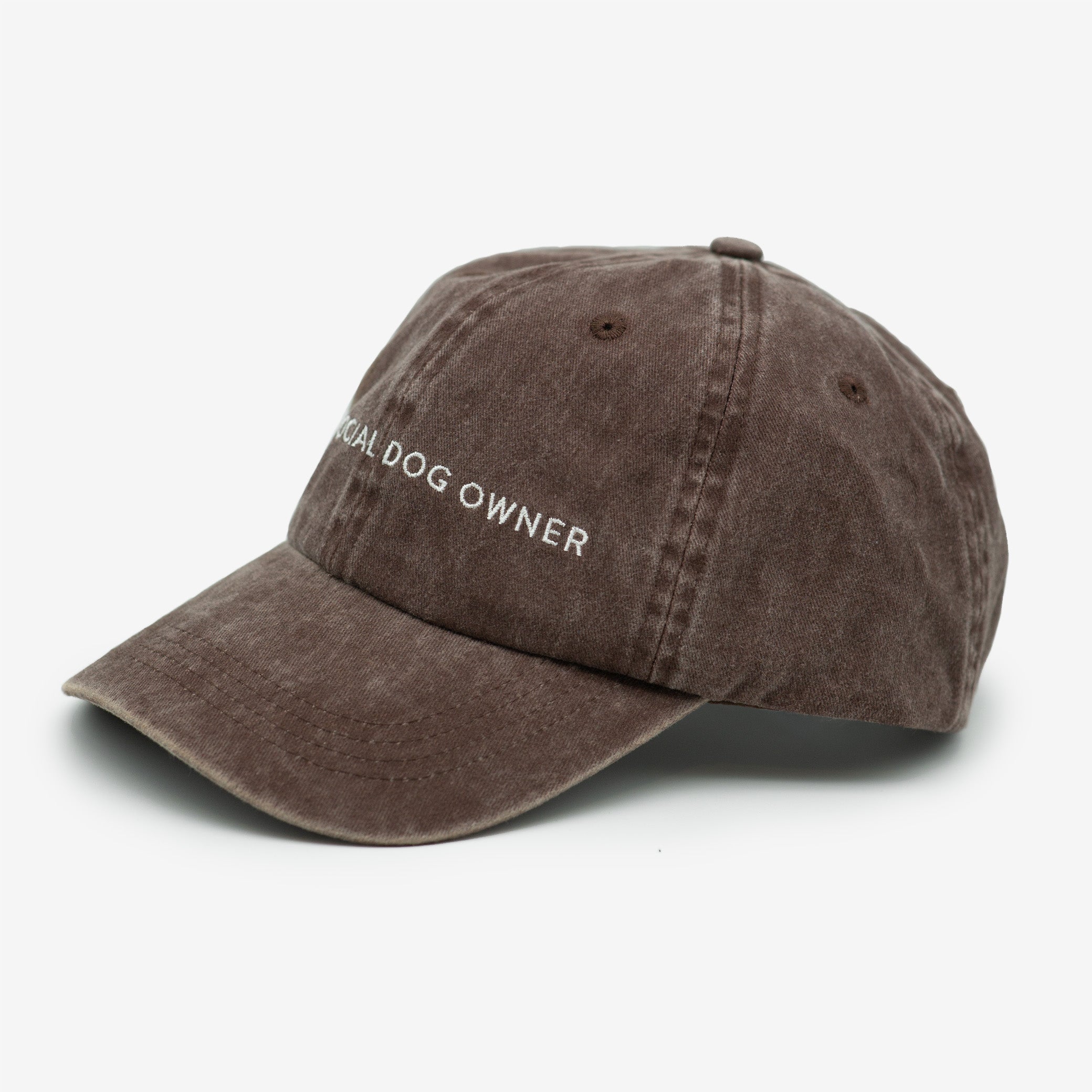Brown Denim Cap - Anti-Social Dog Owner