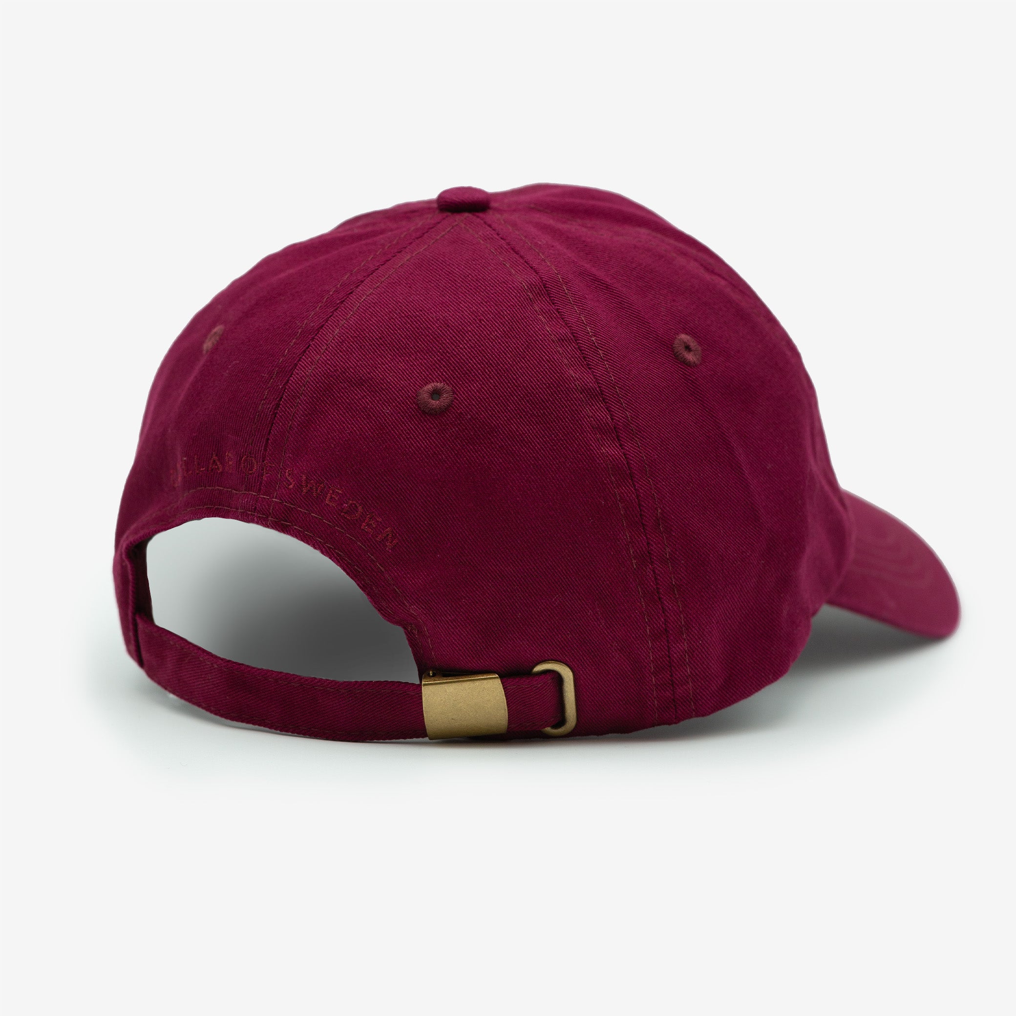 Burgundy Denim Cap - Cats & Wine Make Everything Fine