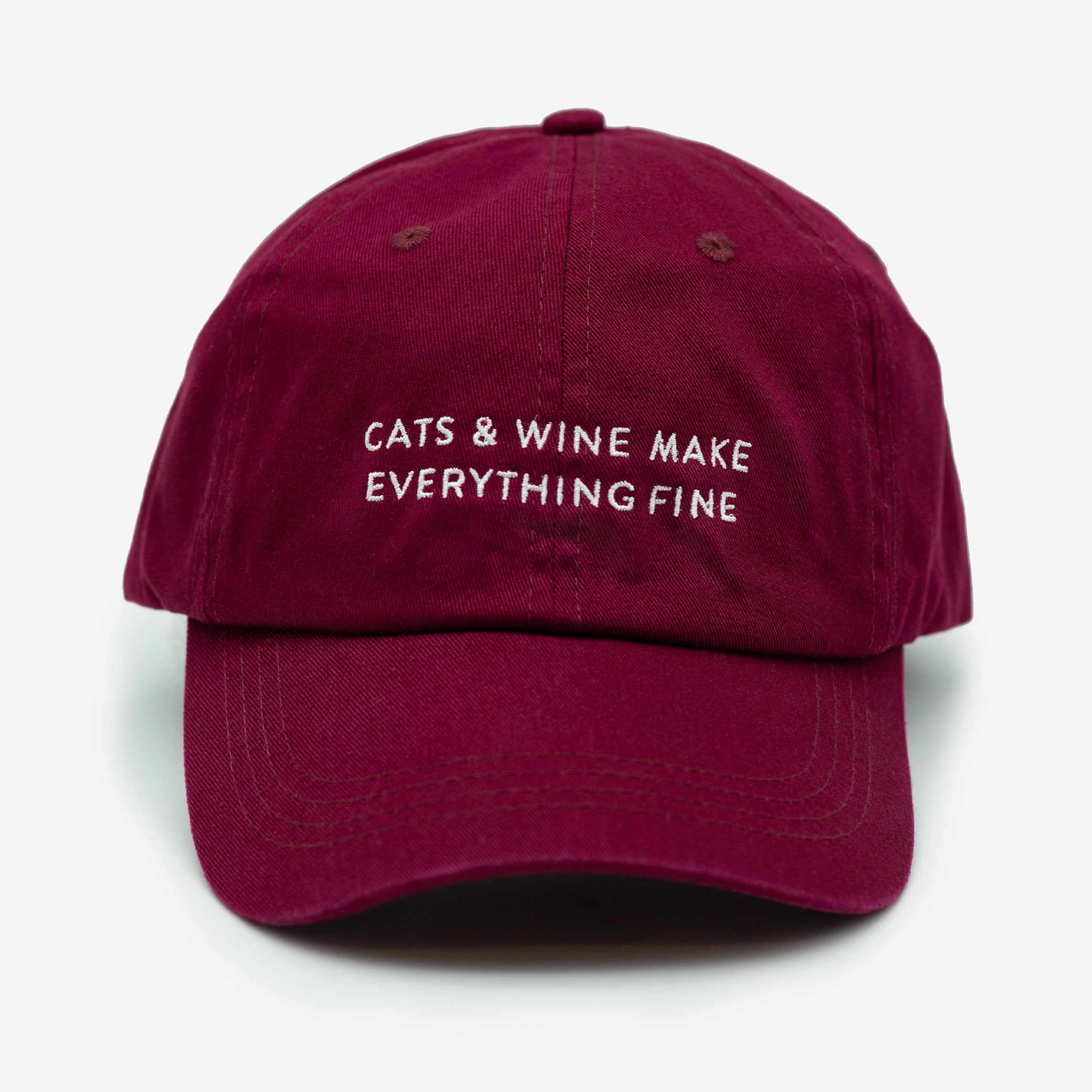 burgundy-denim-cap-cats-and-wine-make-everything-fine-front.jpg