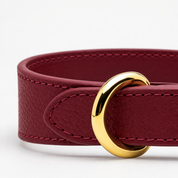 Burgundy Dog Collar Thin