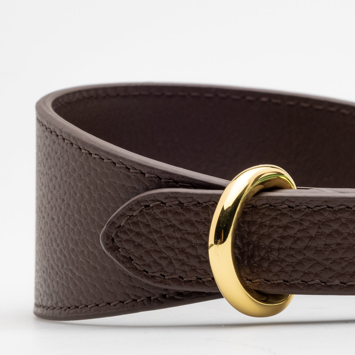 Coffee Brown Dog Collar Wide