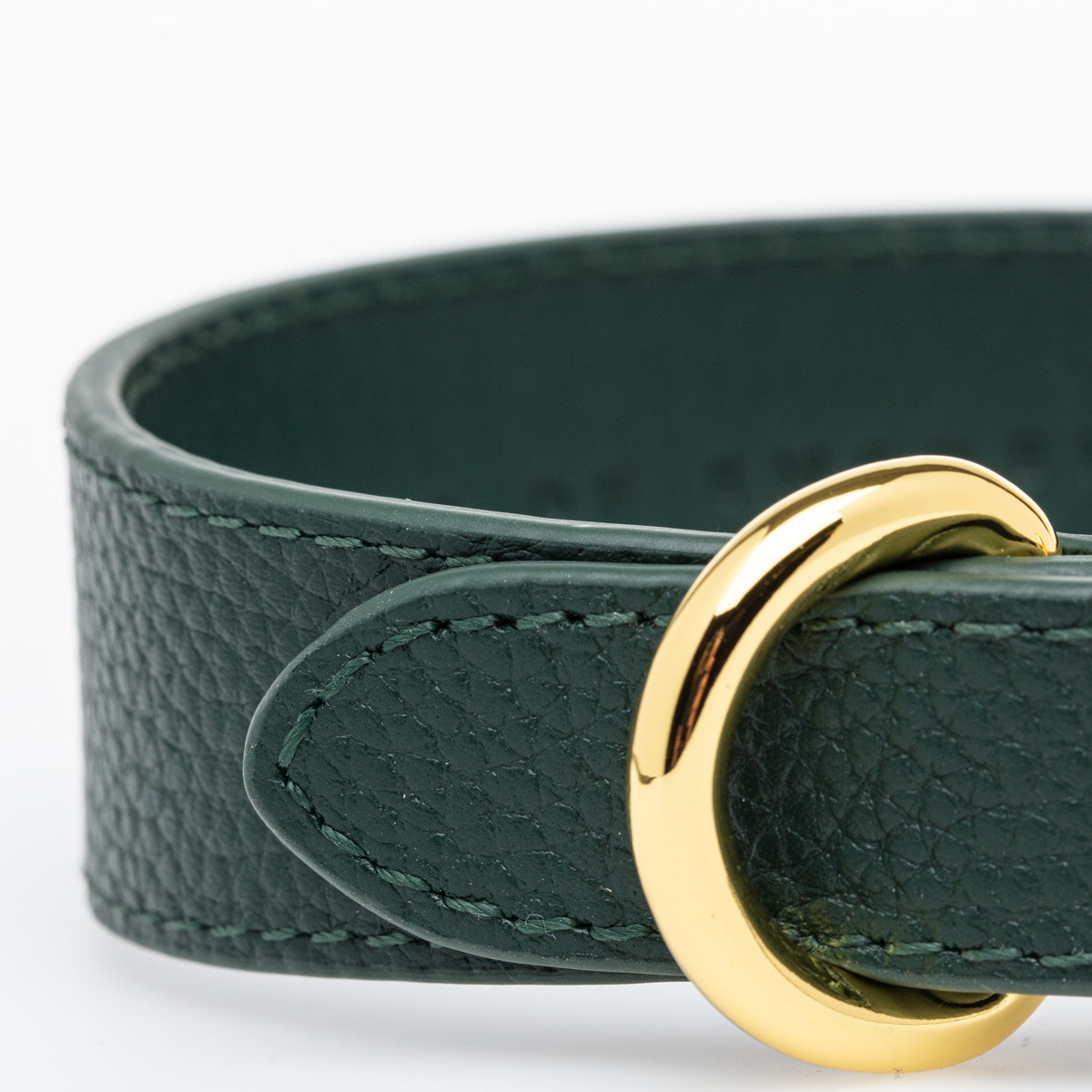 Dark Green Dog Collar Thin