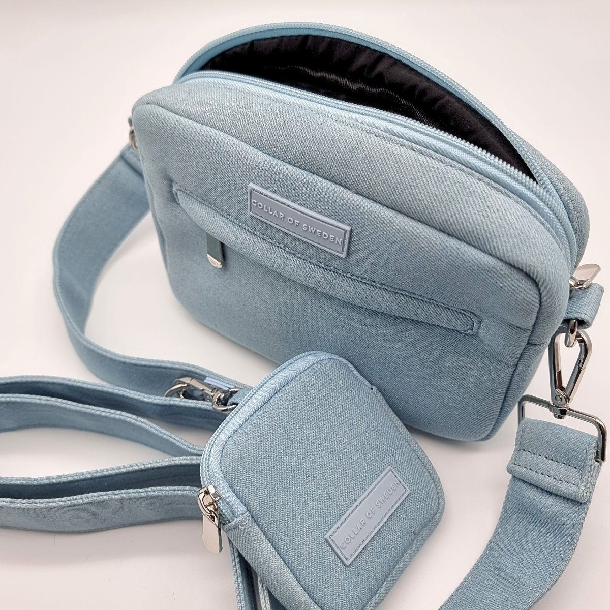 Denim Dog Walking Bag - Crossbody
