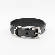 Glossy Black Dog Collar Thin