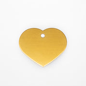 Engraved Dog Tag - Gold Heart