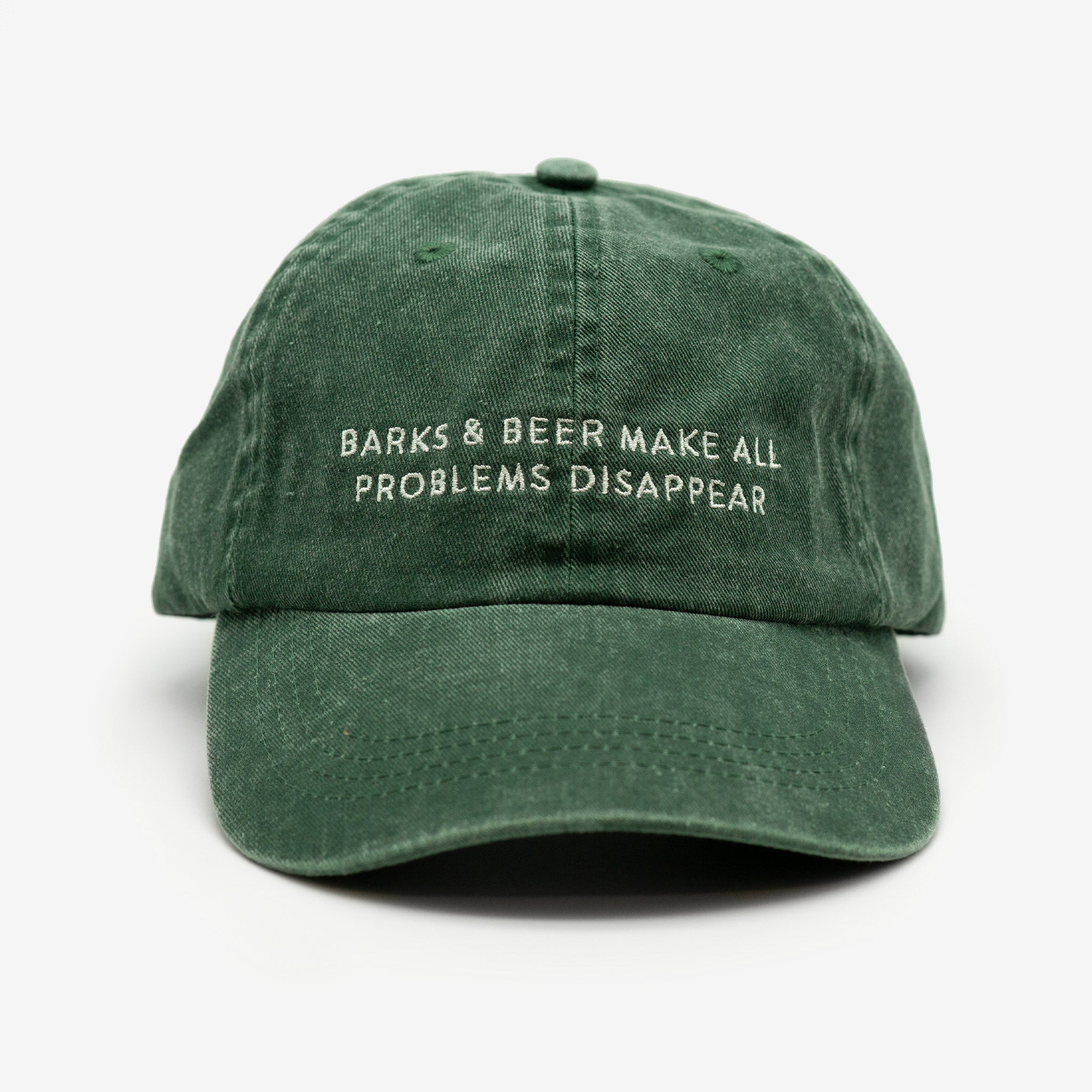 green-denim-cap-barks-and-beer-make-all-problems-disappear-front.jpg