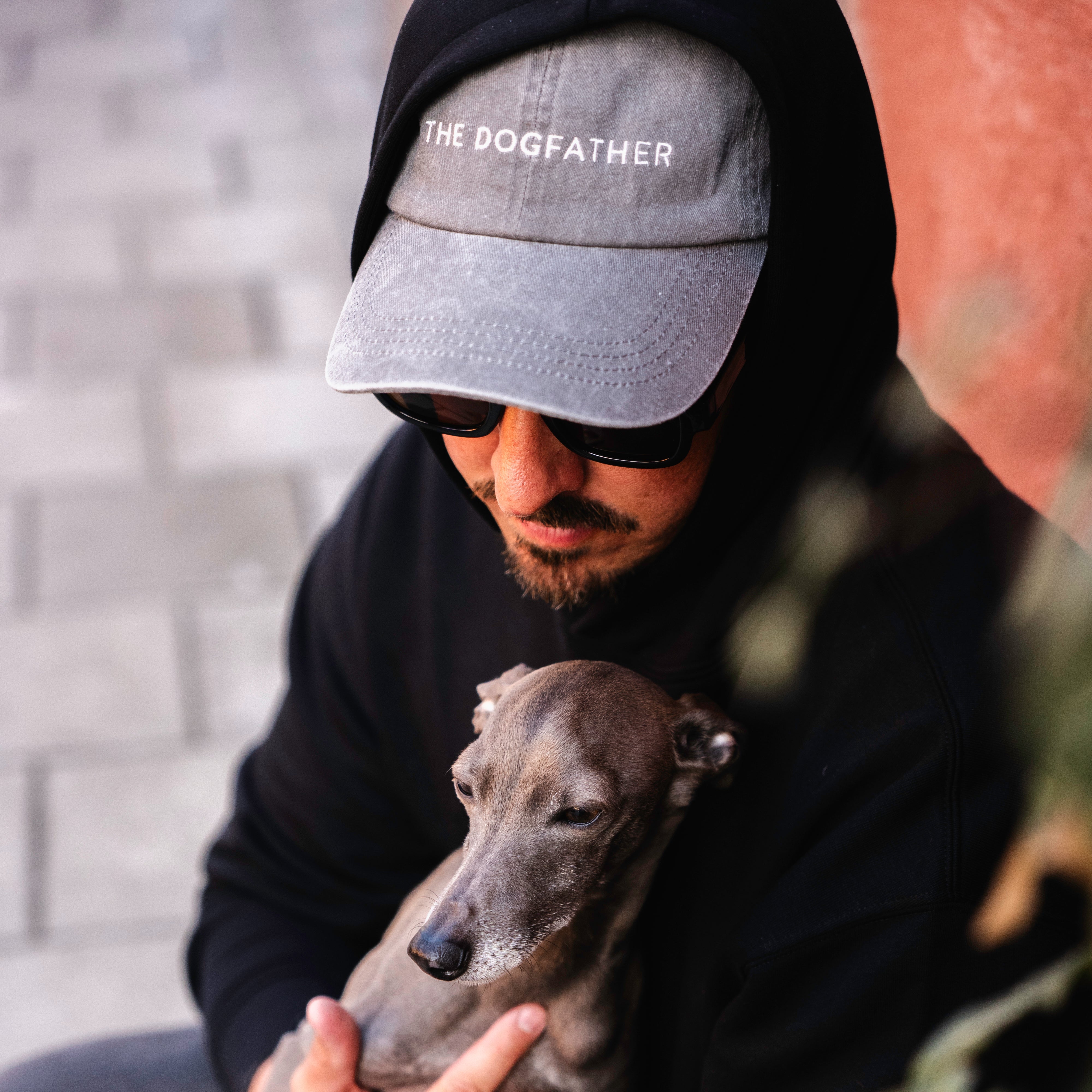Siv denim kapa s šiltom - The Dogfather 