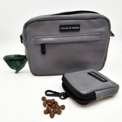 Reflective Silver Dog Walking Bag - Crossbody