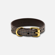 Houndstooth Dog Collar Thin