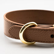 Mocha Brown Dog Collar Thin