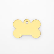Engraved Dog Tag - Premium Gold Bone