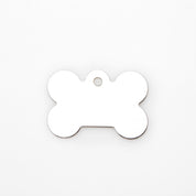 Engraved Dog Tag - Premium Silver Bone