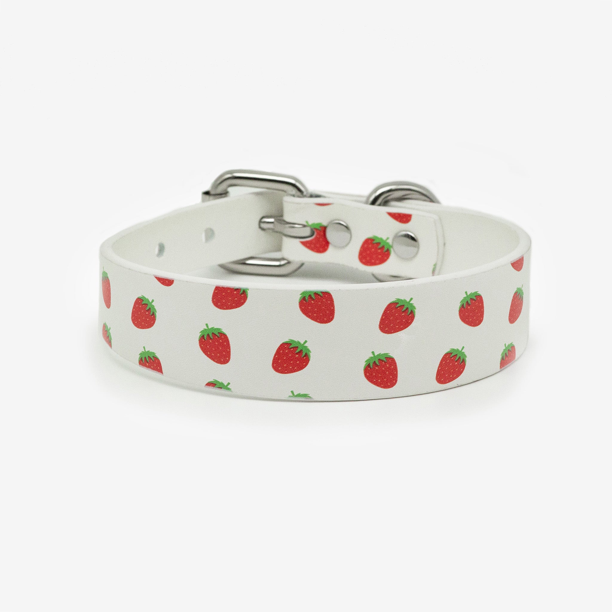 Strawberry Dog Collar Thin