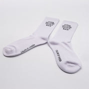 White Tube Socks - Dogs. Because People Suck